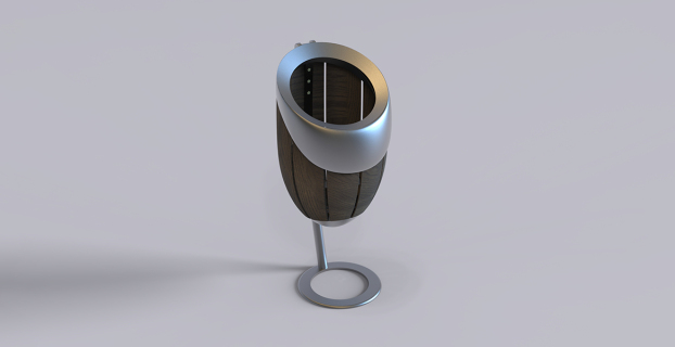 trashbin inspired by cocoon