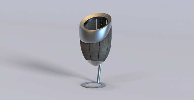 trashbin inspired by cocoon