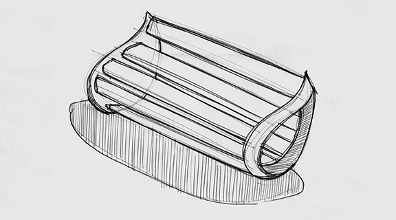 boteh jegheh bench sketch